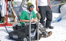 Winch snow fighters